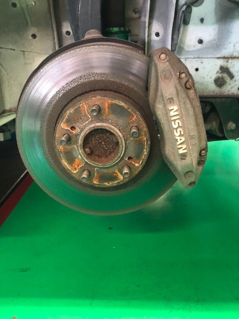 スカイライン ECR３３ ブレーキパッド ブレーキローター交換 | 日産