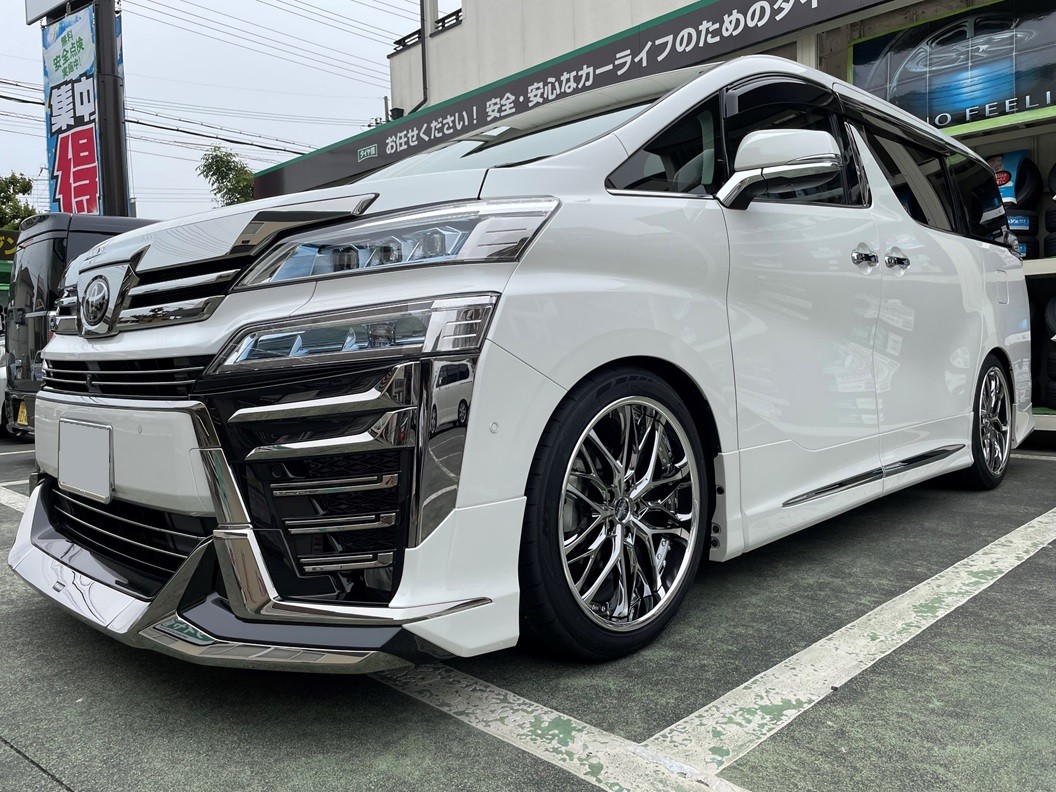 30ヴェルファイア Weds クレンツェ ウィーバル20インチ 取り付け 