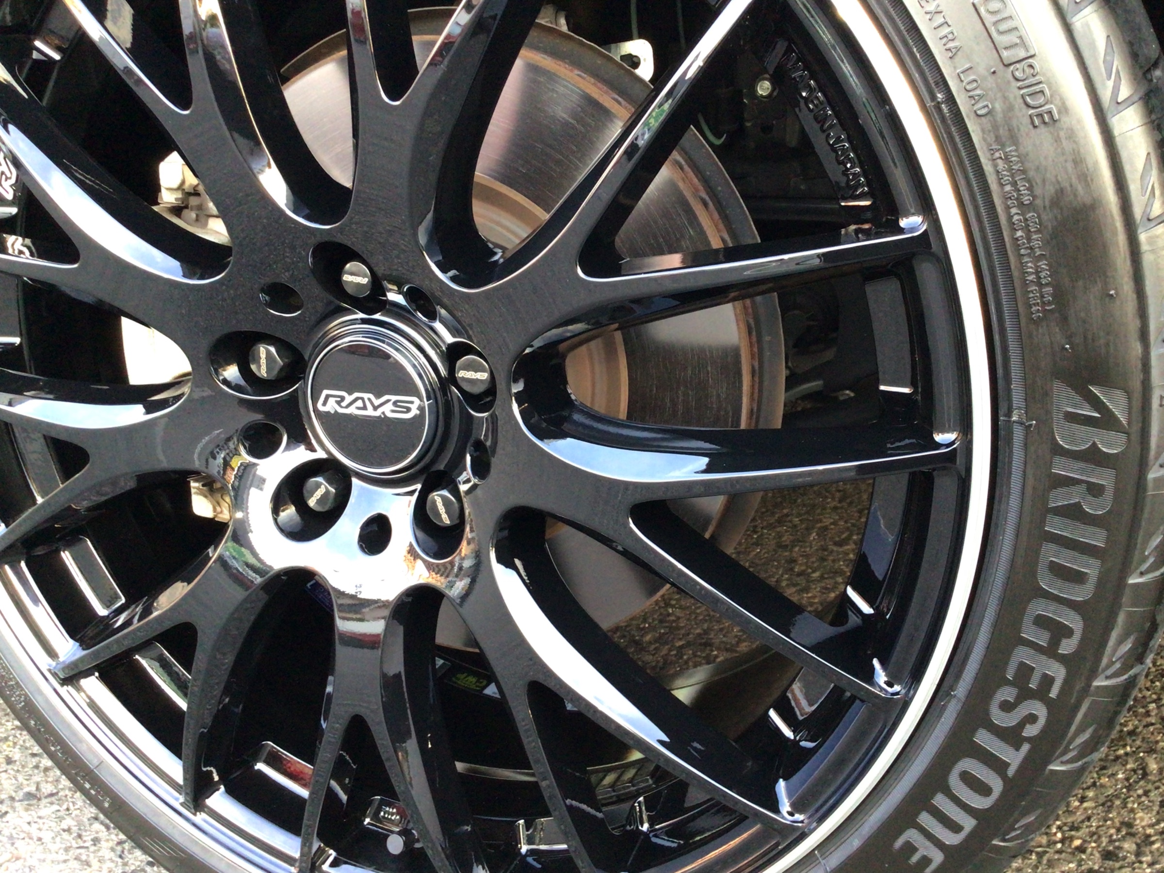 タイヤ（ブリヂストン ポテンザS007A）＋アルミホイール（RAYS HOMURA