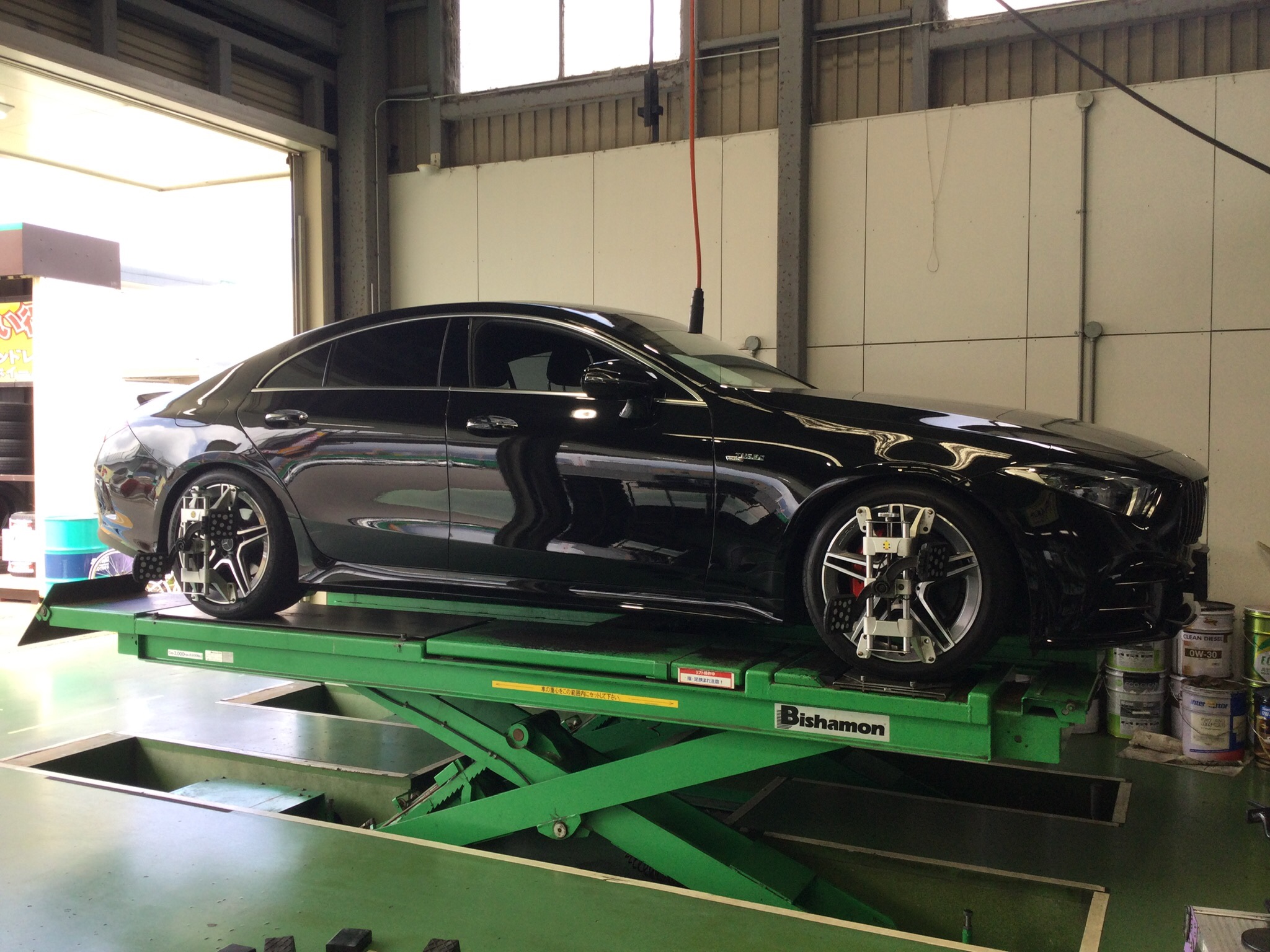 ベンツホイール1本（タイヤパンク）CLS リア装着