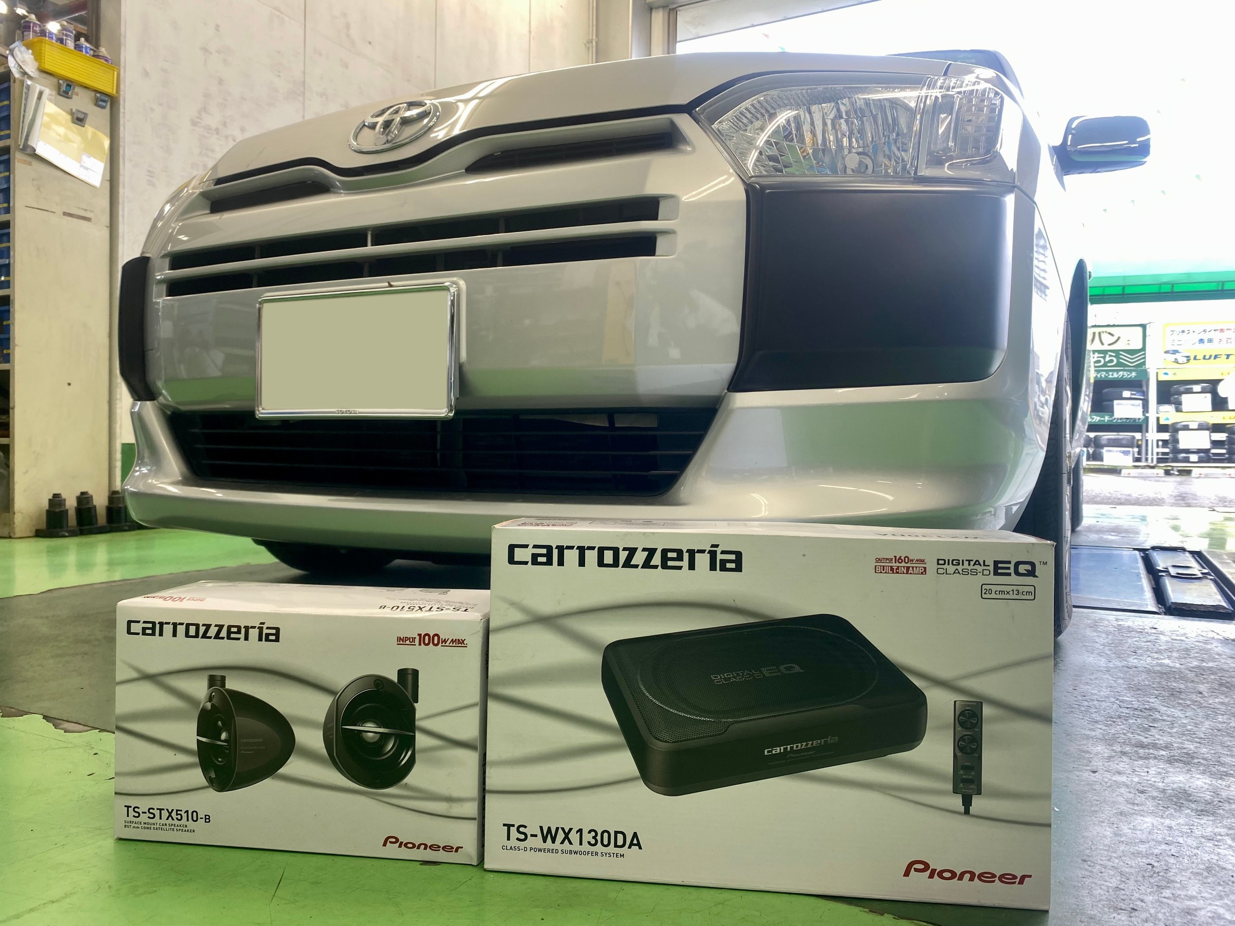 トヨタ・プロボックス・NCP58G】サブウーファー、サテライトスピーカー