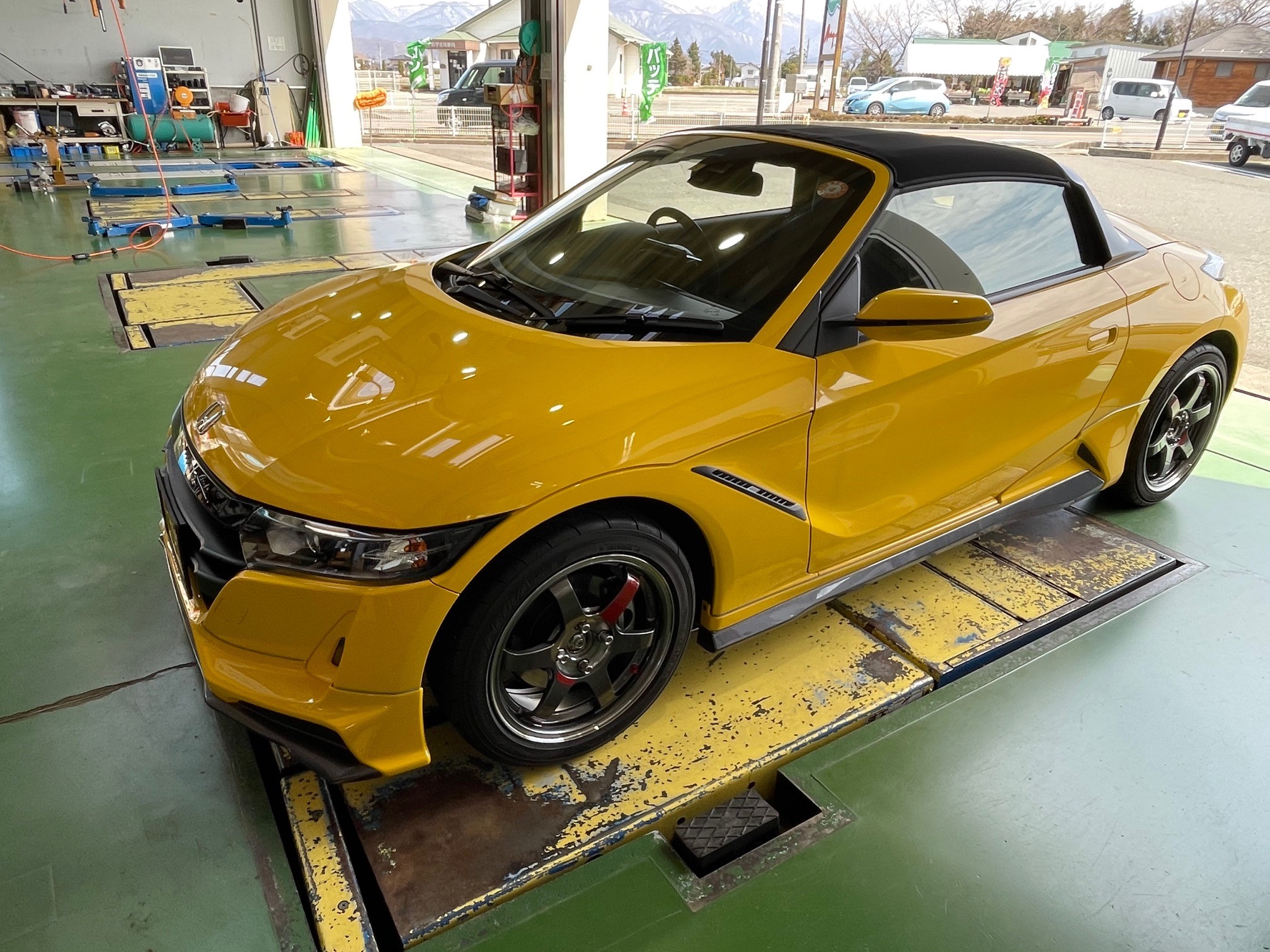 S６６０ Rays Te37sl Blitz車高調 用品取り付け ホンダ S660 その他 パーツ取付 足回り関係取付 スタッフ日記 タイヤ館 ヤマト タイヤからはじまる トータルカーメンテナンス タイヤ館グループ