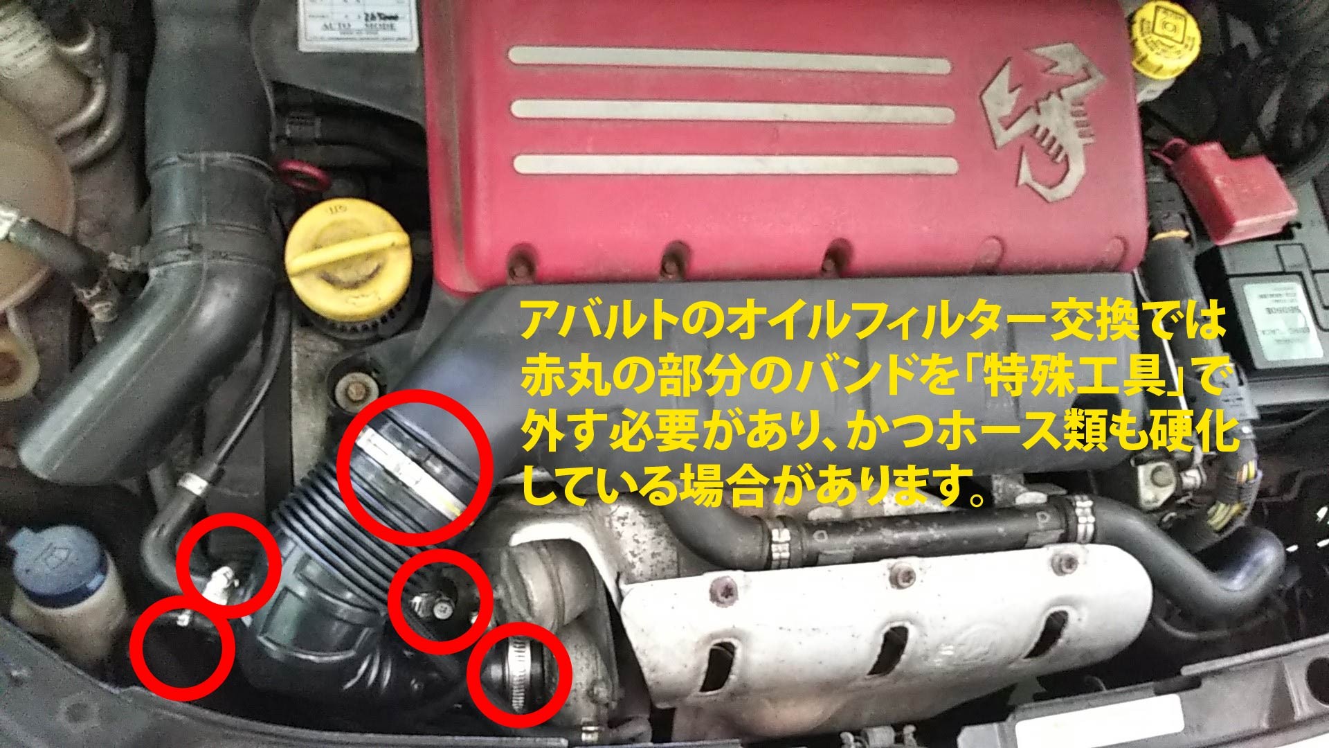 ABALTH 595】エアフィルター＆オイル＆オイルフィルター交換