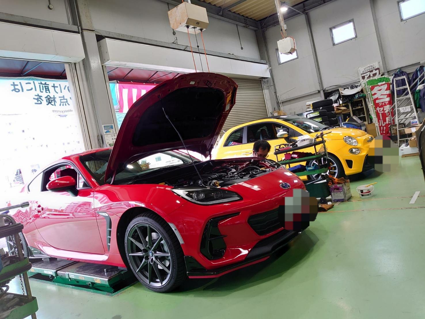 スバル BRZ ZD8 ブリッツ車高調取付しました | 技術サービス施工事例
