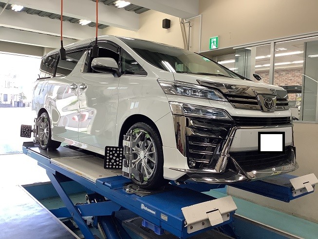 TOYOTA ヴェルファイア GGH30 ホイールセット取付＆スタビライザー交換