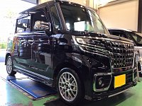 SUZUKIのスペーシアカスタムのBBSホイール＆タイヤ交換 | 店舗お