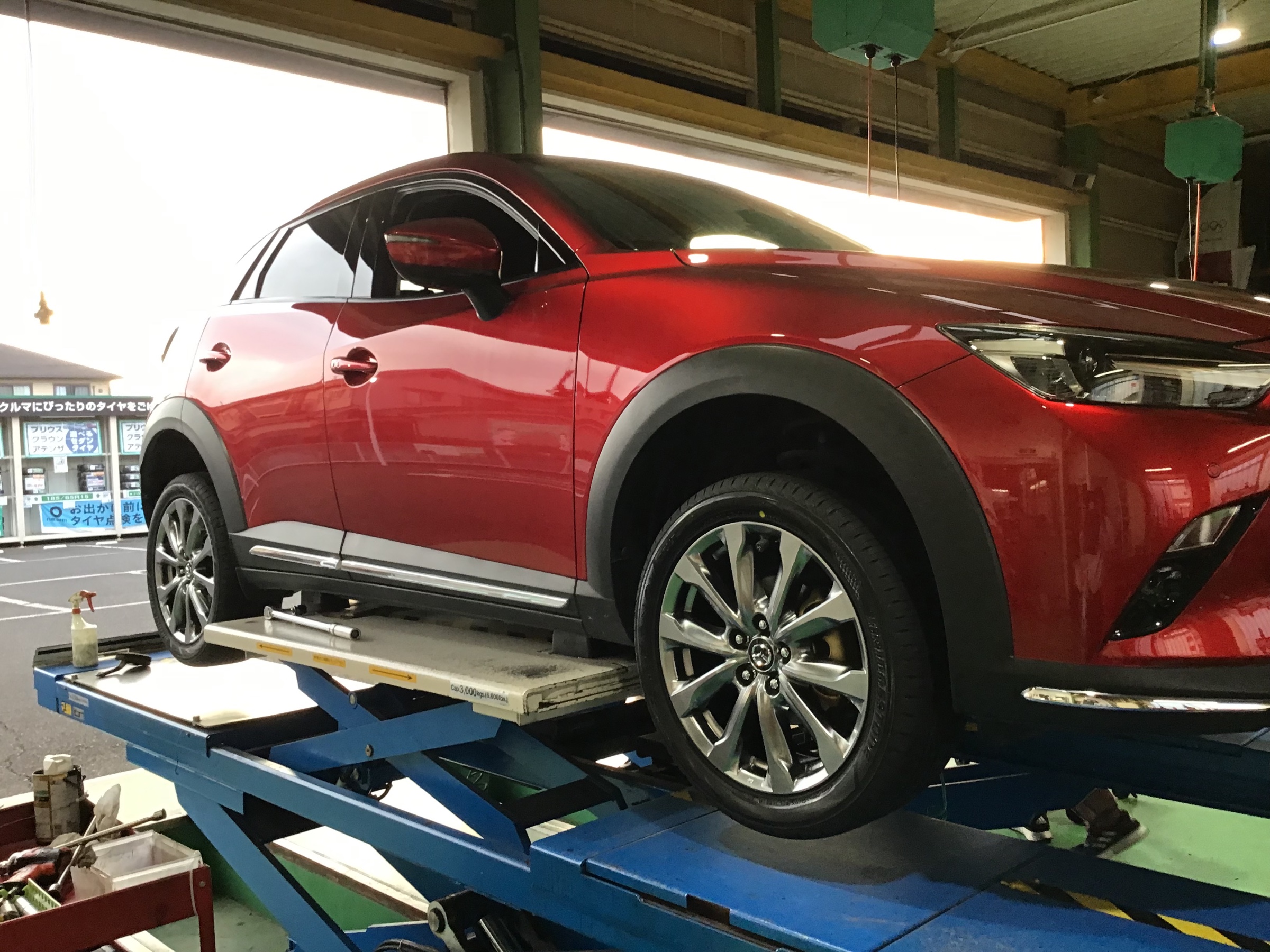 CX-3 タイヤ交換ですｯ！ | マツダ CX-3 タイヤ タイヤ・ホイール関連