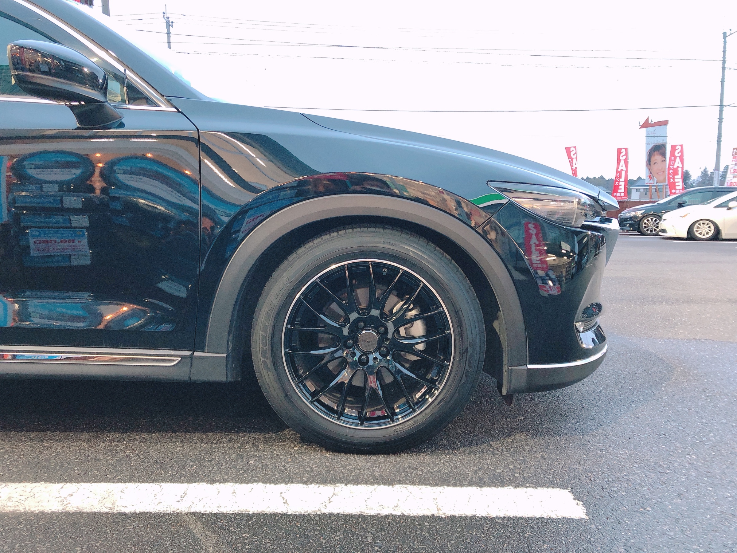 マツダ Cx ８ レイズホムラ２ｘ９ ホイール取付 マツダ Cx 8 ホイール タイヤ ホイール関連 タイヤ ホイール交換 谷田部店の作業記録 タイヤ館 つくば谷田部 茨城県のタイヤ カー用品ショップ タイヤからはじまる トータルカーメンテナンス タイヤ館グループ