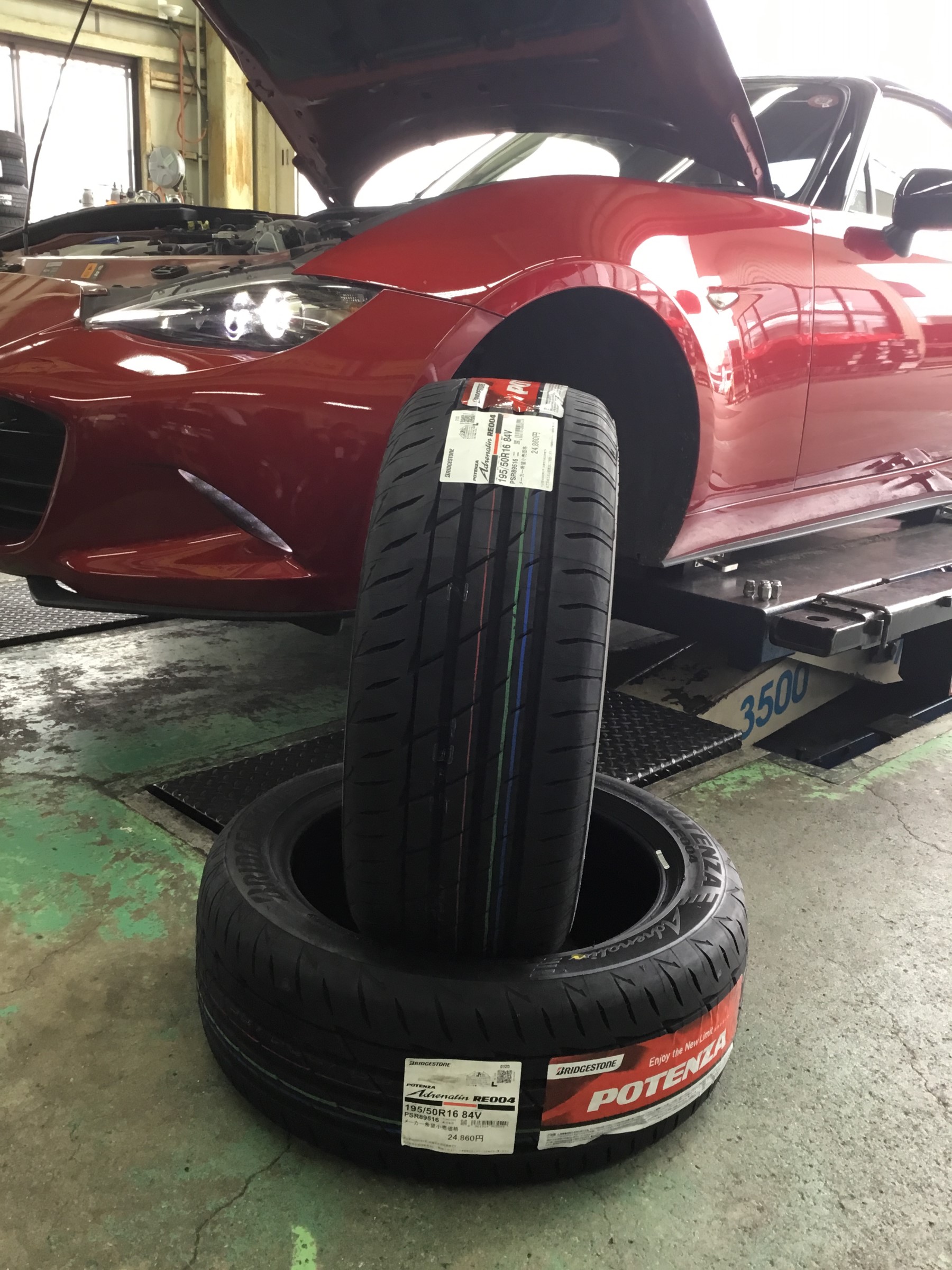 新商品! POTENZA Adrenaline RE004 取付 | 店舗おススメ情報 新商品! POTENZA Adrenaline RE004 取付 | 店舗おススメ情報