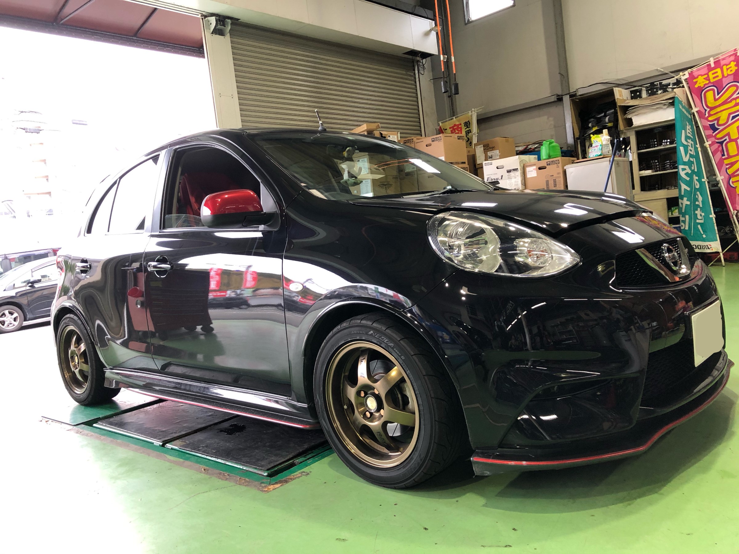 K13改 マーチ ニスモに ハイスパークイグニッションコイル プラグ交換