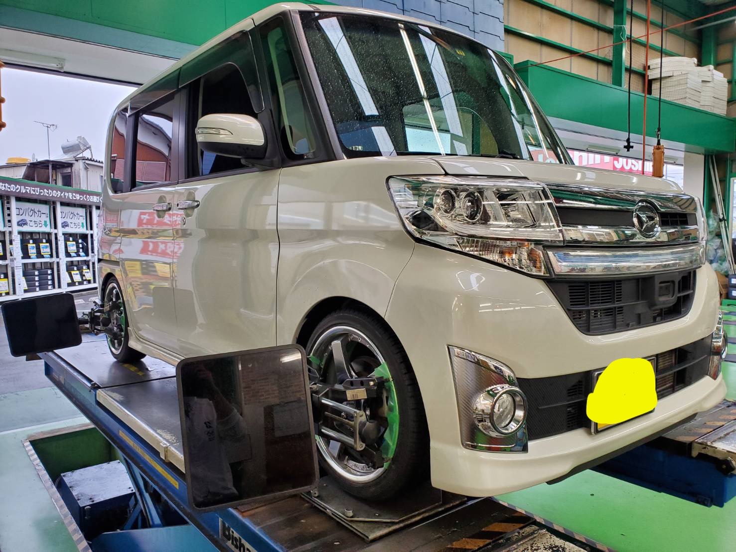 タントカスタム X Ssr Sp4r サービス事例 タイヤ館 甲賀 京都府 滋賀県のタイヤからはじまる トータルカーメンテナンス タイヤ館グループ