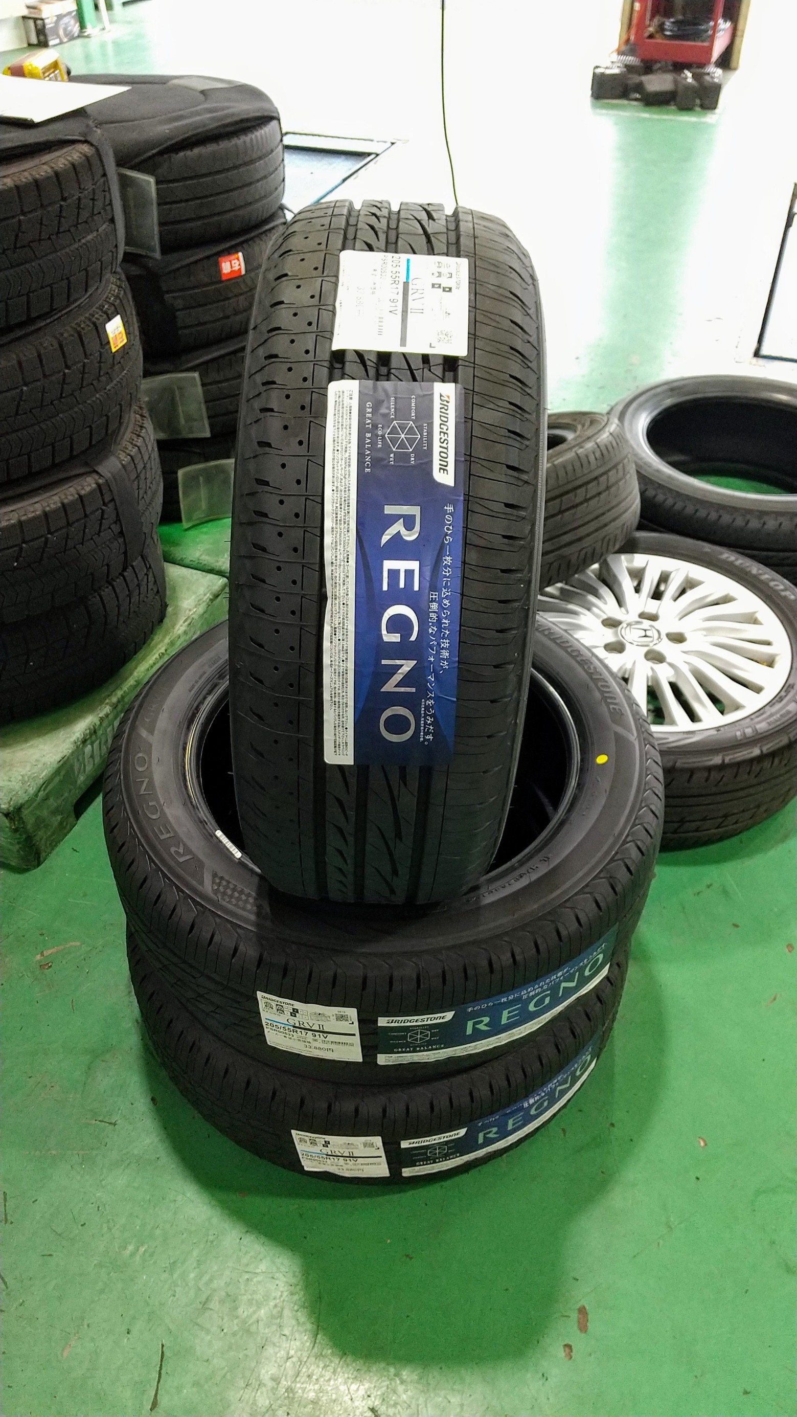 ステップワゴンスパーダ ｘ レグノGRVⅡ + TPMS +アライメント調整