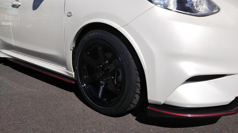 マーチニスモ Te37 ポテンザre71r テイン車高調 アライメント調整 ハブ防錆 お取り付け事例 タイヤ館 南林寺 タイヤからはじまる トータルカーメンテナンス タイヤ館グループ