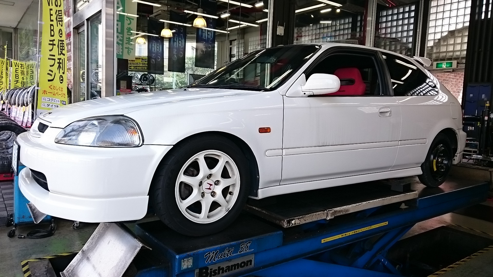 シビックタイプR EK9 タイヤ交換！ | ホンダ シビック タイヤ タイヤ
