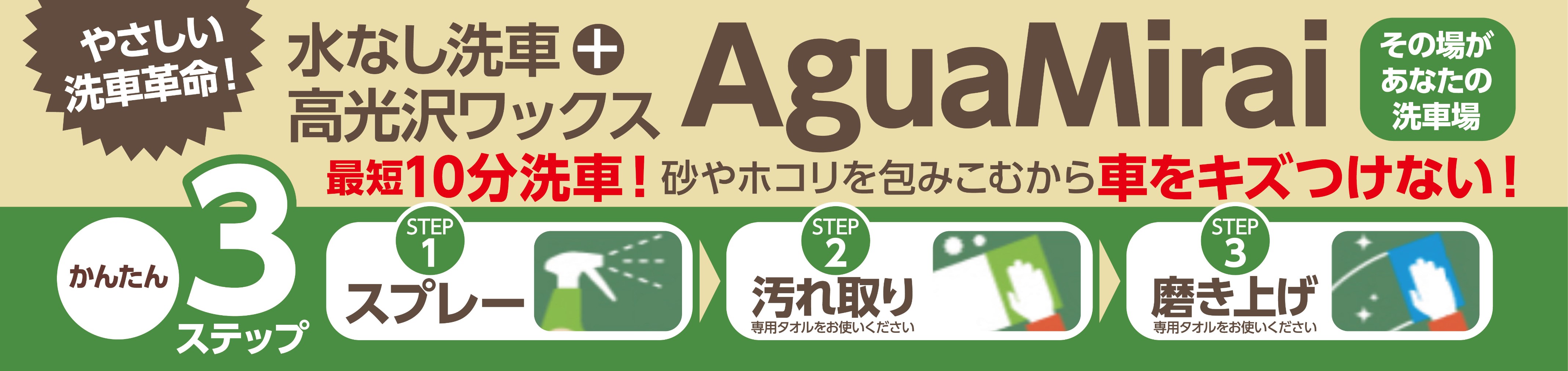 水なし洗車 高光沢ワックス剤 アグアミライ プロフェッショナル メンテナンス商品 商品情報 タイヤ館 恵庭