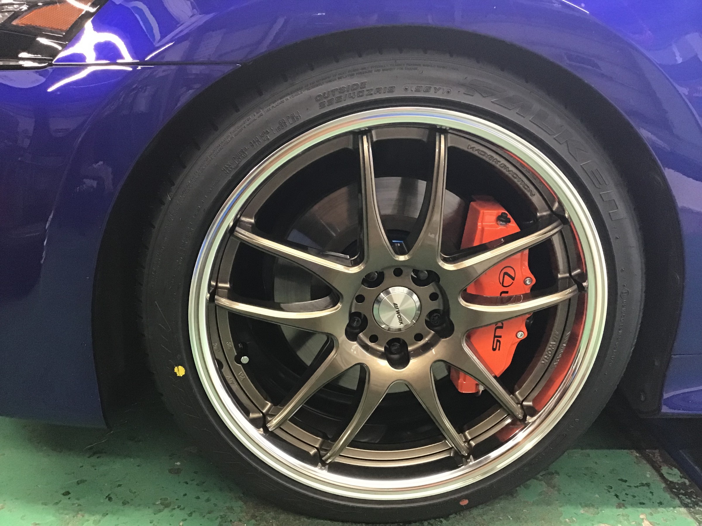 WORK EMOTION CR 2P ゴールド 19インチ タイヤホイールセット