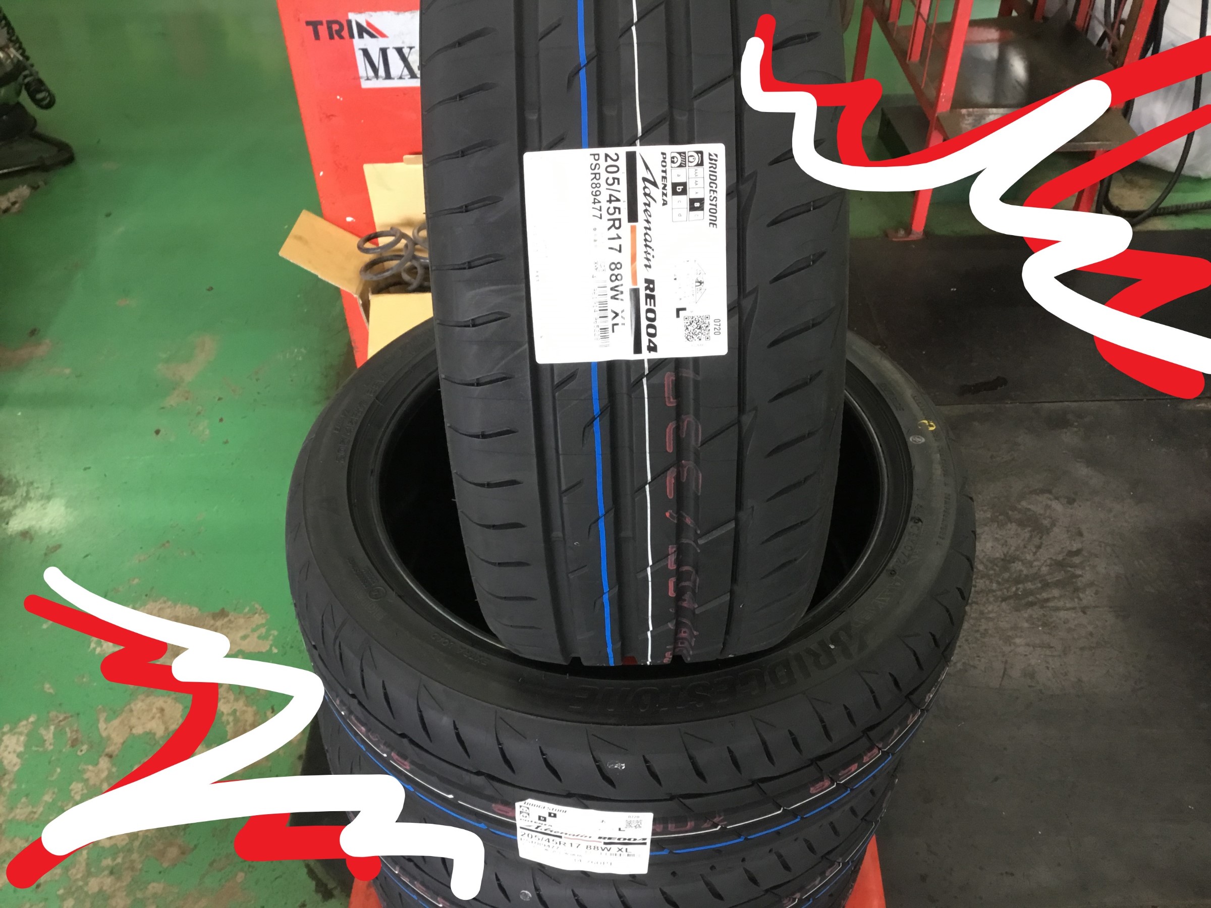 130系ヴィッツRS G´s、タイヤ交換！ | トヨタ ヴィッツRS G's タイヤ