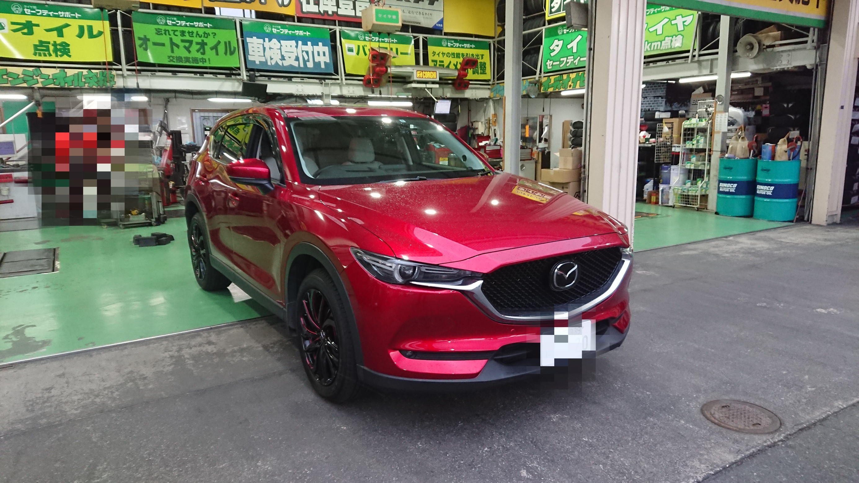 Cx 5 アルミホイール交換 マツダ Cx 5 ホイール 取り付け 施工事例集 タイヤ館 福岡西 タイヤからはじまる トータルカーメンテナンス タイヤ館グループ