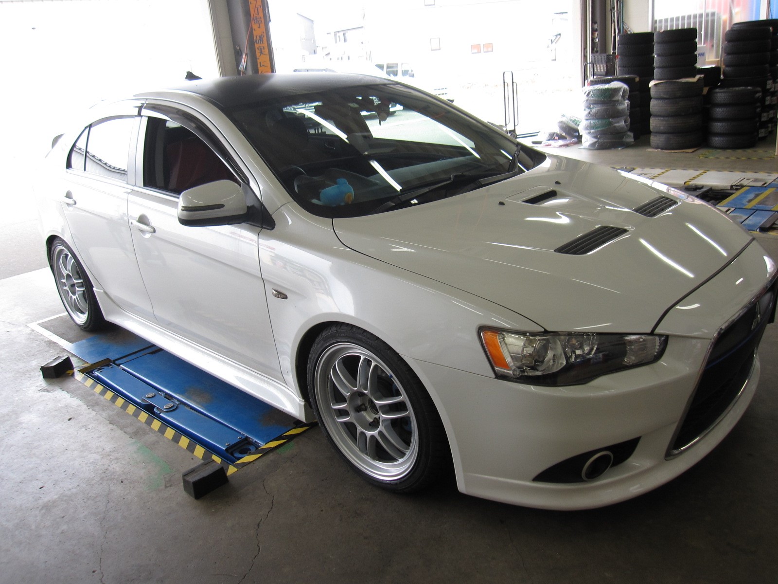 ギャランフォルティス ラリーアート ｃｘ ４ａ ｆｌｅｘｚ 交換 ｅｎｋｅｉ ｒｐｆ １ 装着 三菱 ギャランフォルティススポーツバック その他 タイヤ ホイール関連 4輪トータルアライメント調整 スタッフ日記 タイヤ館 米沢 山形県のタイヤ カー用品