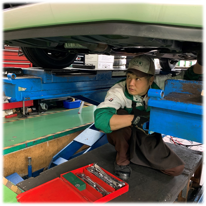 シエンタ　アライメント作業