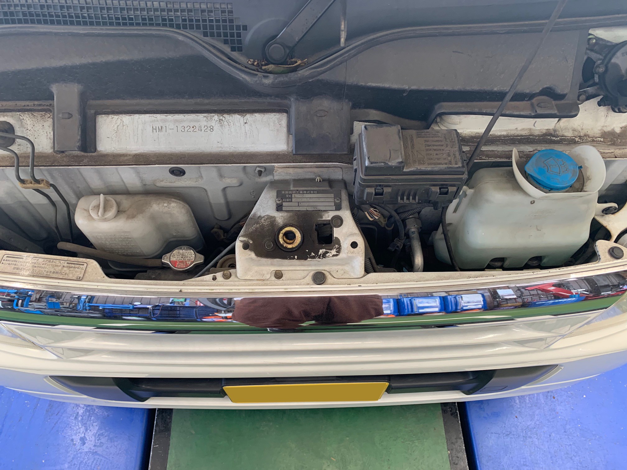 ホンダ バモス Hm1 車検整備 ホンダ バモス サービス事例 タイヤ館 うしく上柏田 茨城県のタイヤ カー用品ショップ タイヤからはじまる トータルカーメンテナンス タイヤ館グループ