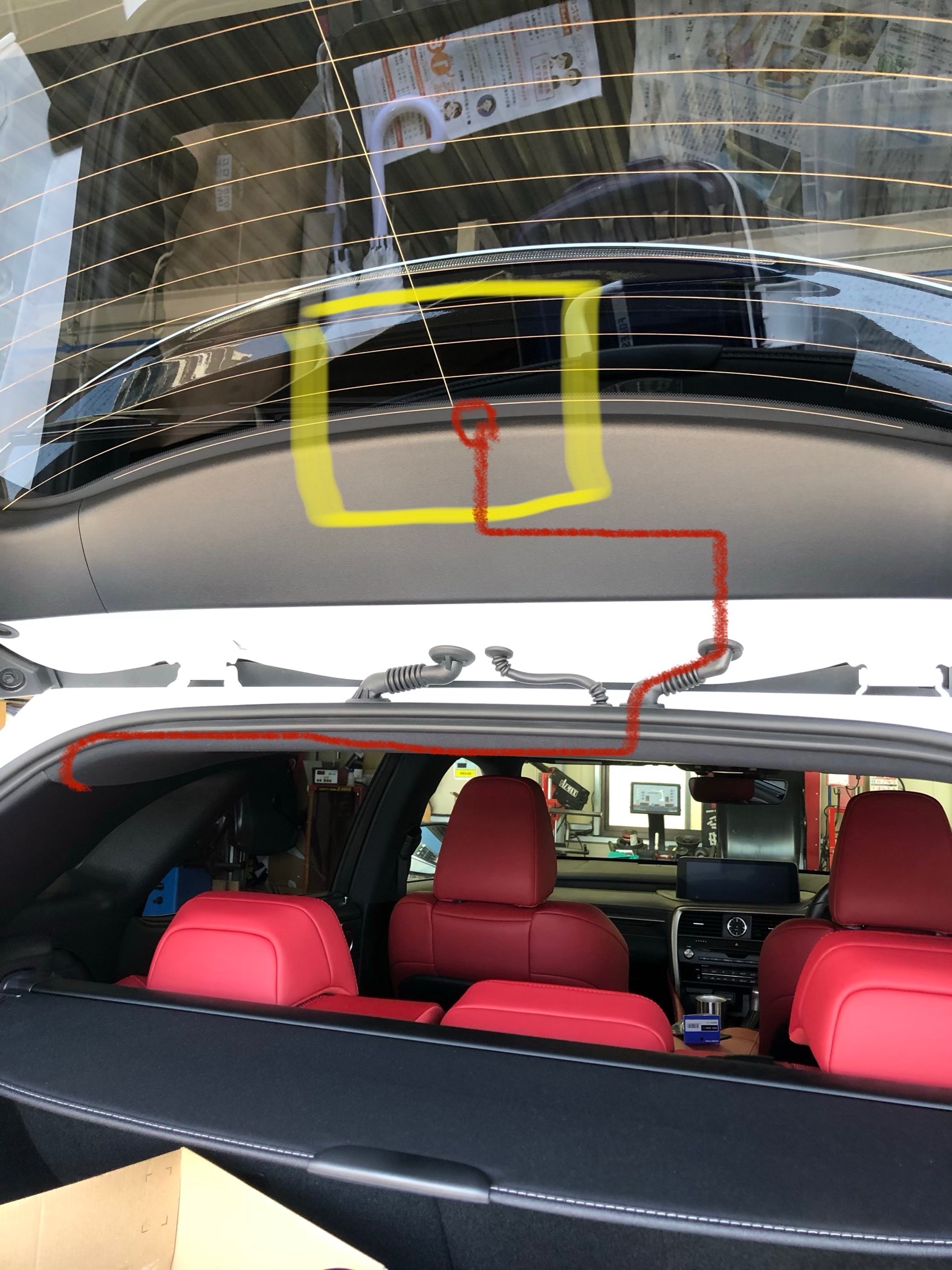 レクサス Aglw Rx300 ドラレコ 取付け レクサス Rx Av ナビ機器 パーツ取付 各種用品取付 作業 取付け情報 タイヤ館 門司 タイヤからはじまる トータルカーメンテナンス タイヤ館グループ