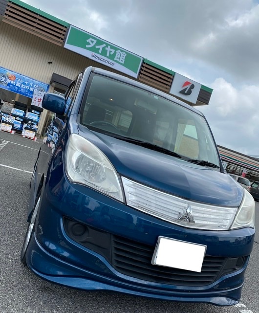三菱 デリカD:2(MB15S)エンジンオイル交換・エアコンフィルター交換・アライメント測定 | 三菱 デリカD：2 メンテナンス商品  タイヤ・ホイール関連 > ※アライメント作業は予約制です | サービス事例 | タイヤ館 西条 | タイヤからはじまる、トータルカーメンテナンス ...