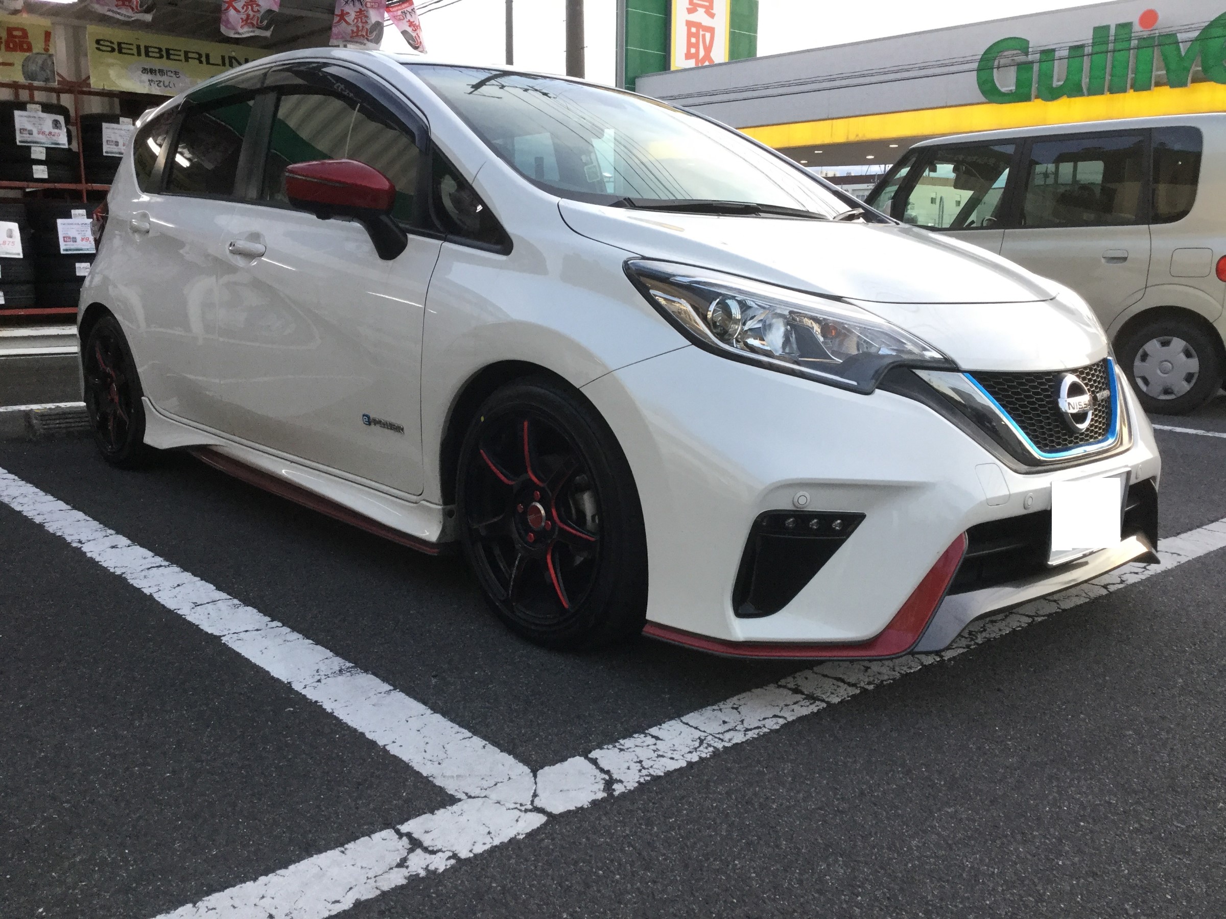 ノート Nismo タイヤ交換 日産 ノートe Power タイヤ タイヤ ホイール関連 タイヤ ホイール交換 サービス事例 タイヤ館 宇都宮南 タイヤからはじまる トータルカーメンテナンス タイヤ館グループ