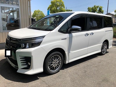 80ノア ダウンサス（タナベFK210）×ホイールセット取り付け | トヨタ