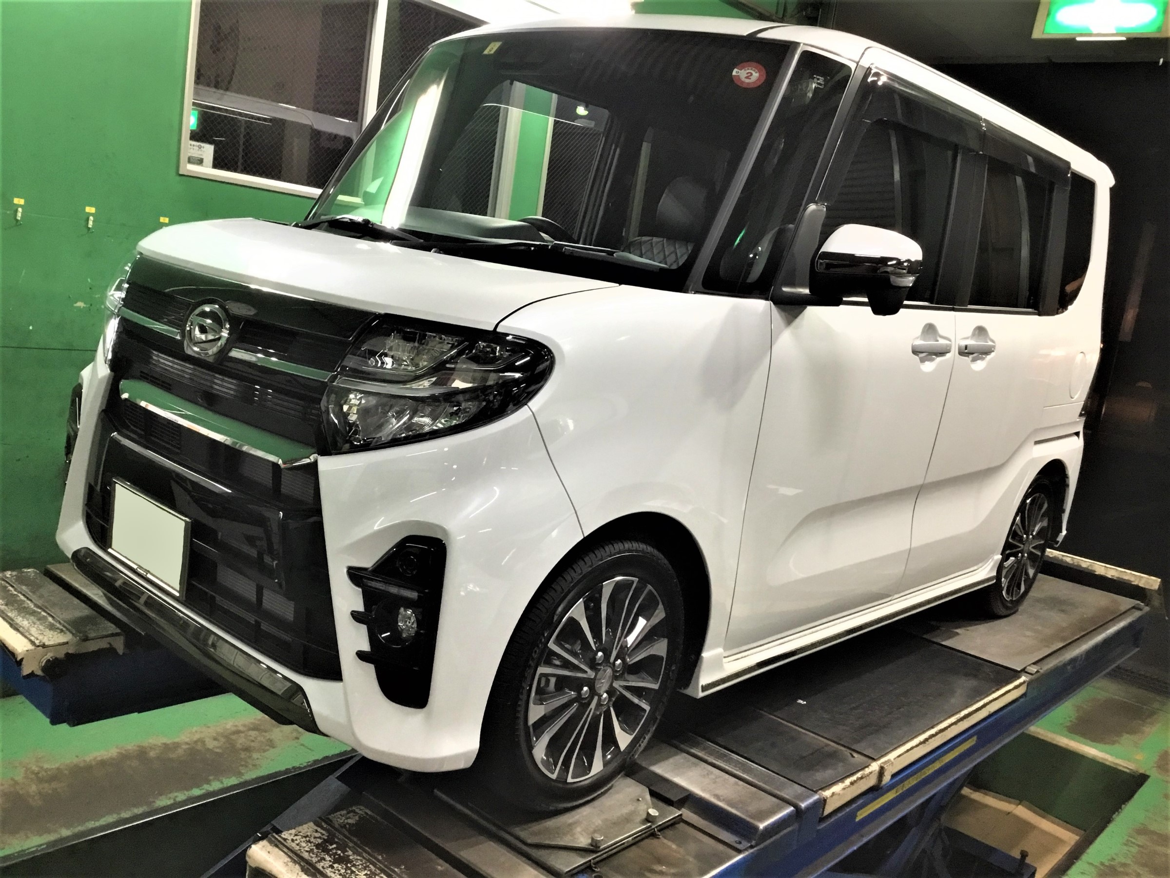 La660s型タント 車高調取り付け アライメント調整 ダイハツ タント その他 パーツ取付 サスペンション取付 技術サービスブログ タイヤ館 鎌ヶ谷 千葉県のタイヤ カー用品ショップ タイヤからはじまる トータルカーメンテナンス タイヤ館グループ