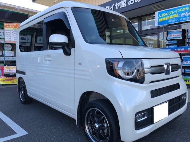 N Van タイヤ交換 Regno 空気圧センサー ホンダ N Van タイヤ カー用品取付 各種カーバッテリー取付 エアコンフィルター取付 ワイパー取付 ｔｐｍｓ取付 サービス事例 タイヤ館 おのみち タイヤからはじまる トータルカーメンテナンス タイヤ 館グループ