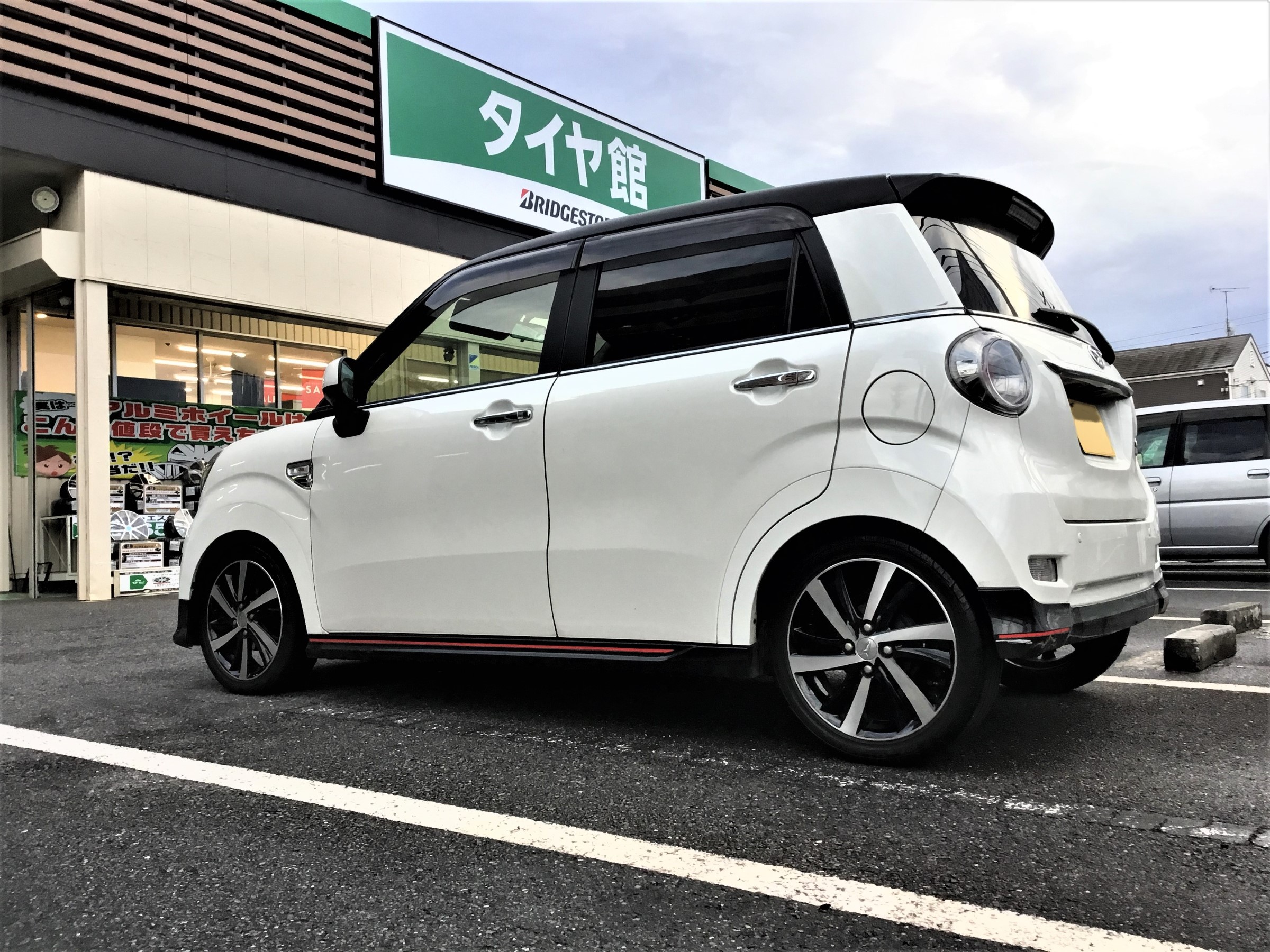La150sキャストスポーツ 車高調整式サスペンション取り付け アライメント調整 ダイハツ キャスト スポーツ その他 パーツ取付 サスペンション取付 技術サービスブログ タイヤ館 鎌ヶ谷 千葉県のタイヤ カー用品ショップ タイヤからはじまる トータルカー