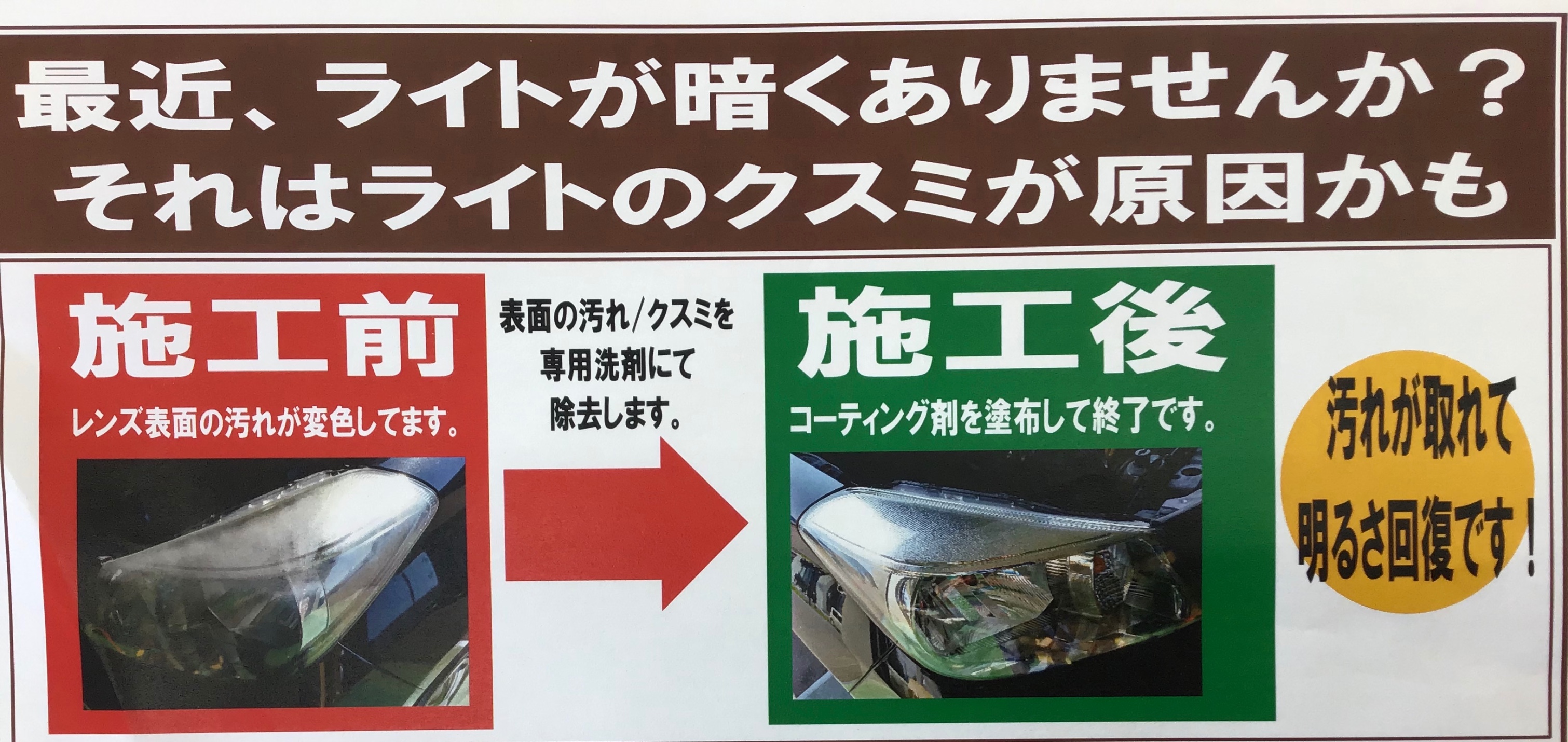 ヘッド ライト コーティング 剤 ヘッドライトのレンズのコーティング剤おすすめ