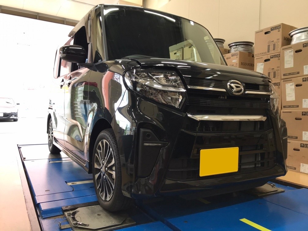 タントカスタム 車高調取付 ダイハツ タントカスタム その他 サービス事例 タイヤ館 西横浜 タイヤからはじまる トータルカーメンテナンス タイヤ館グループ