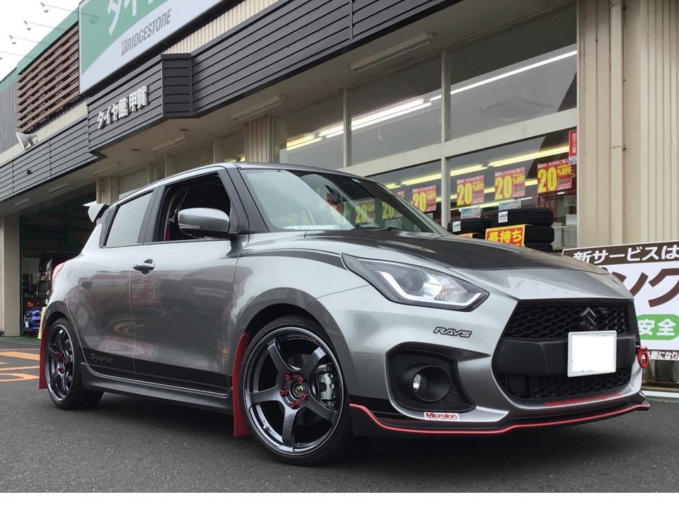 スイフトスポーツZC33 x tc-4 | スズキ スイフトスポーツ ホイール