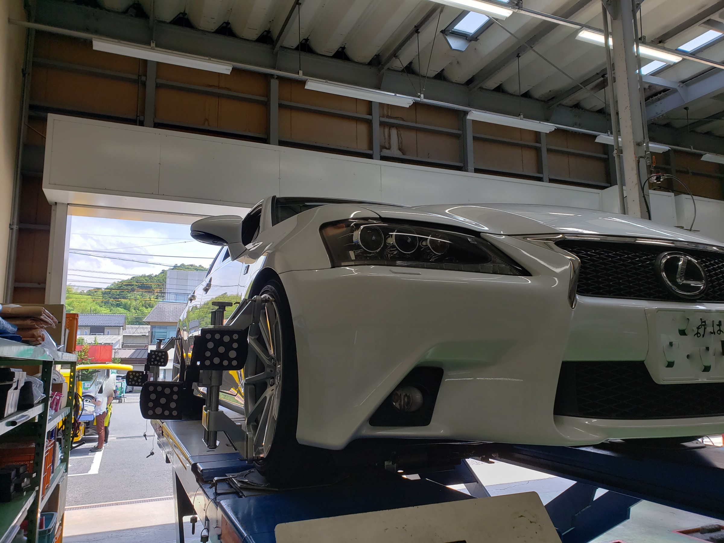 レクサス ＧＳ350 Ｆスポーツ アライメント調整 | レクサス GS-F その他 タイヤ・ホイール関連 > 4輪トータルアライメント調整 |  サービス事例 | タイヤ館 安来 | タイヤからはじまる、トータルカーメンテナンス タイヤ館グループ