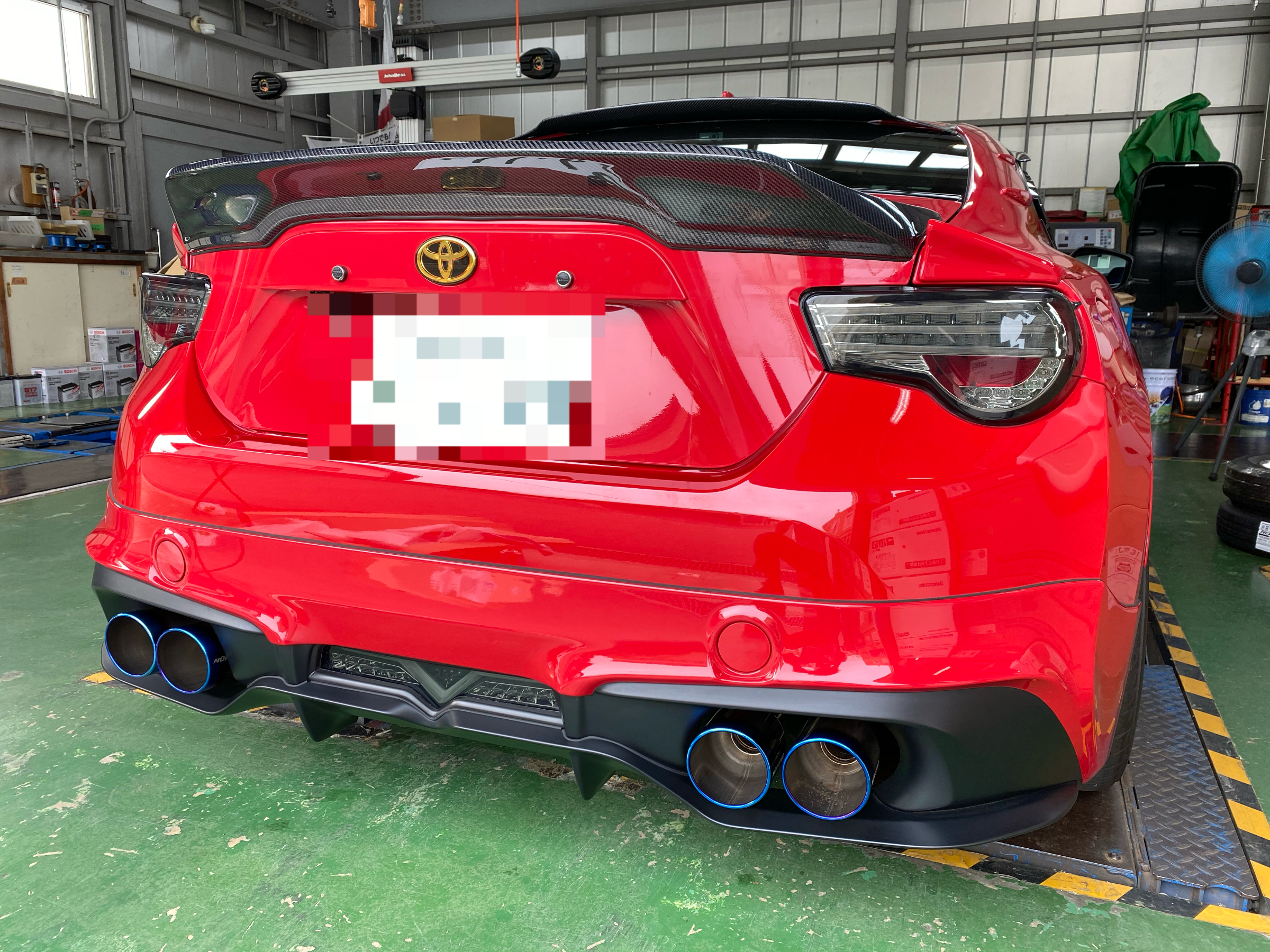 86 zn6 前期 trdマフラー用ディフューザー