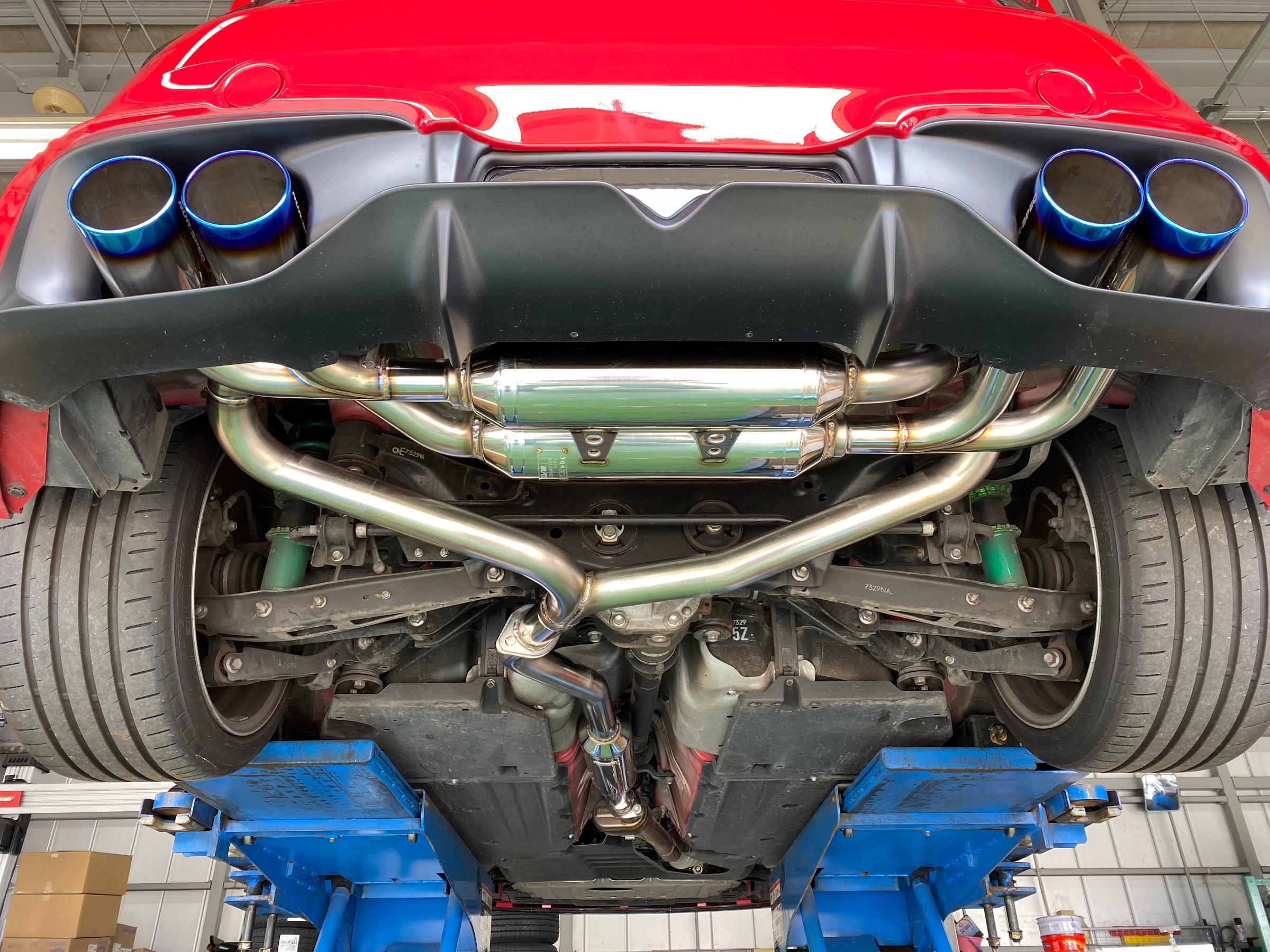 トヨタ 86にブリッツ エキゾーストマフラー取り付け！ | トヨタ 86