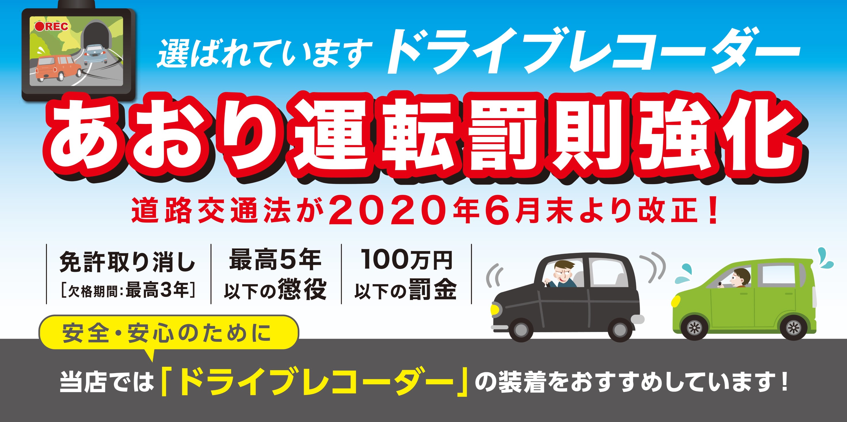 道路交通法の一部改正 罰則強化されました スタッフ日記 タイヤ館 東久留米 東京都のタイヤ カー用品ショップ タイヤからはじまる トータルカーメンテナンス タイヤ館グループ