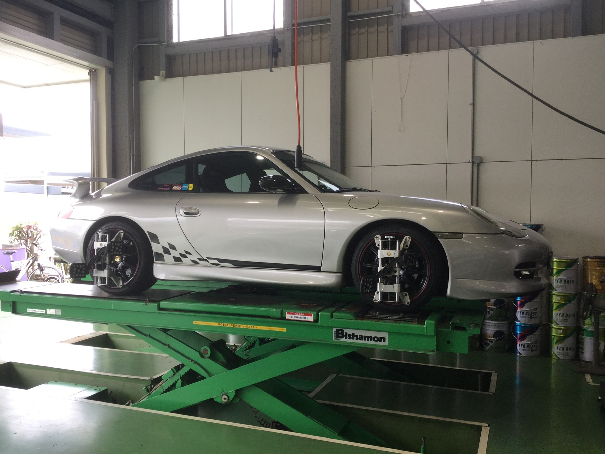 ポルシェ 911 タイプ 996 ポルシェ 911 タイヤ ホイール関連 4輪トータルアライメント調整 サービス事例 タイヤ館 次郎丸 タイヤからはじまる トータルカーメンテナンス タイヤ館グループ