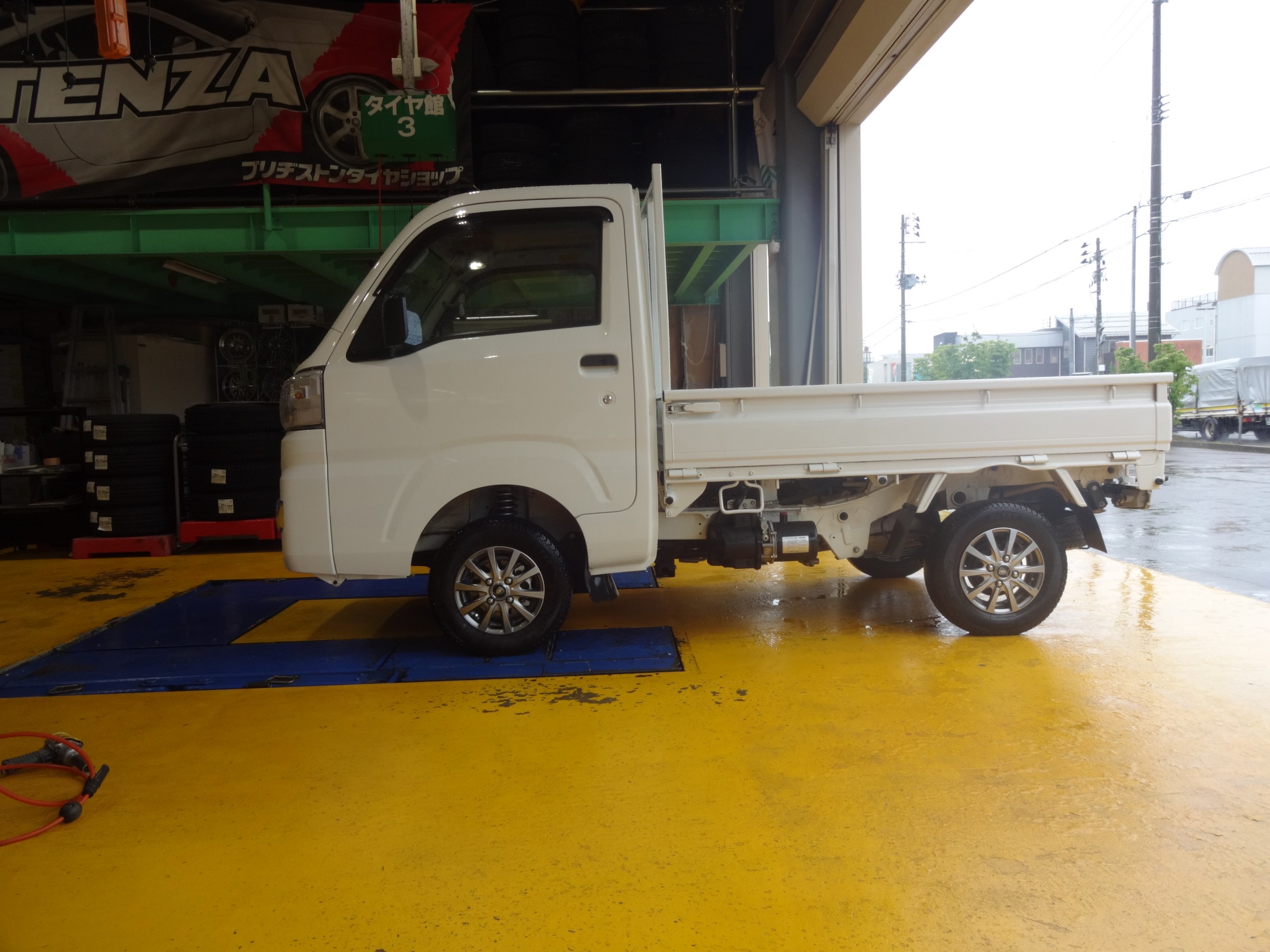 装着後