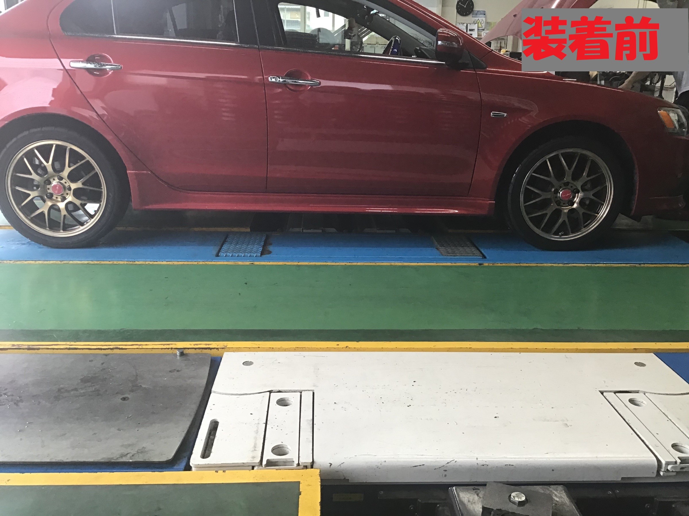 ギャランフォルティス 車高調取り付け 三菱 ギャランフォルティス その他 パーツ取付 足回り関係取付 サービス事例 タイヤ館 港北ニュータウン 神奈川県のタイヤ カー用品ショップ タイヤからはじまる トータルカーメンテナンス タイヤ館グループ
