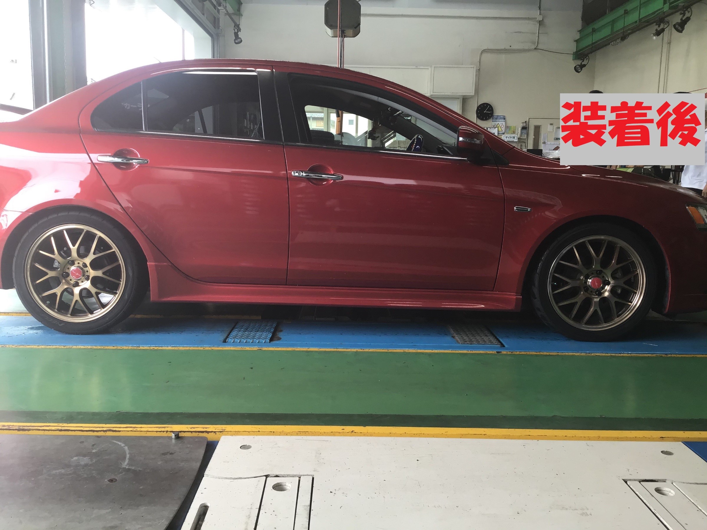 ギャランフォルティス 車高調取り付け 三菱 ギャランフォルティス その他 パーツ取付 足回り関係取付 サービス事例 タイヤ館 港北ニュータウン 神奈川県のタイヤ カー用品ショップ タイヤからはじまる トータルカーメンテナンス タイヤ館グループ