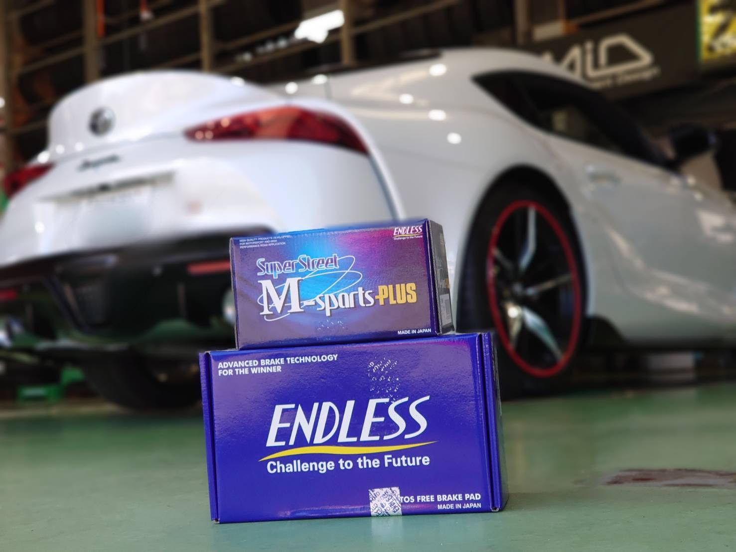 A90 GR SUPRA（スープラ） に ENDLESS 低ダスト ブレーキパッドに交換