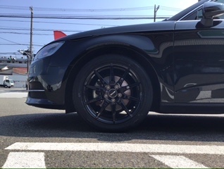 アウディ　ホイール　17インチ　ブラック HOT STUFF（ホットスタッフ） 17インチ G05 7J+55 5H-114.3 1本