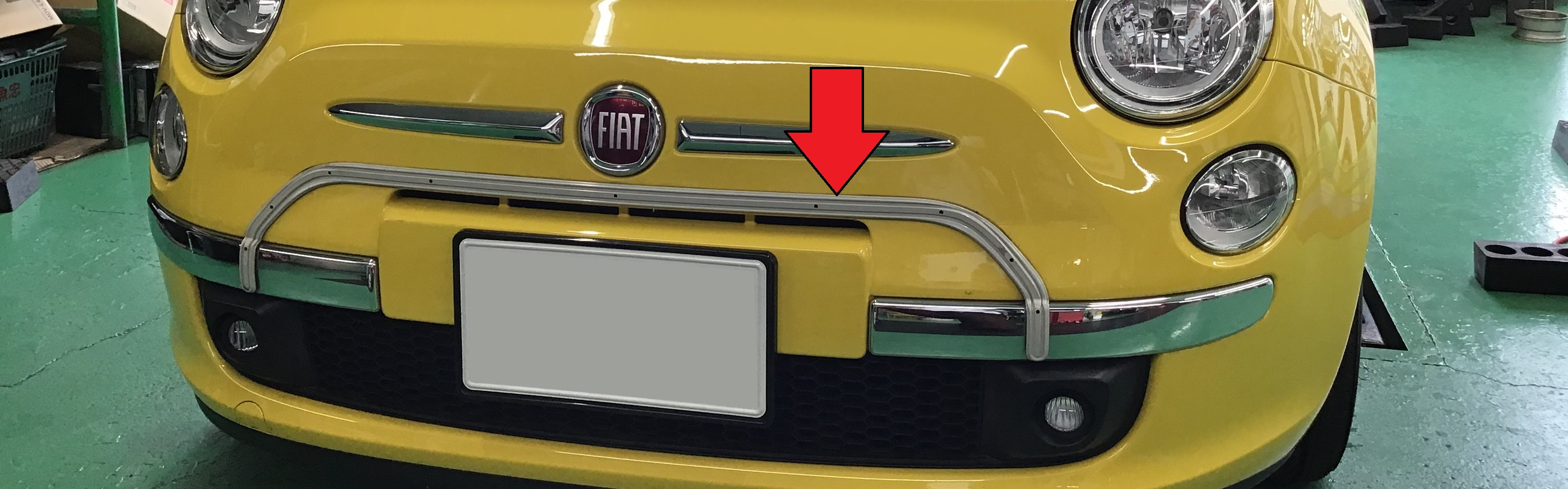 Cinquecento のメッキパーツ取り付け フィアット 500 その他 外装 内装取付 エアロ取付 スタッフ日記 タイヤ館 草津 タイヤからはじまる トータルカーメンテナンス タイヤ館グループ