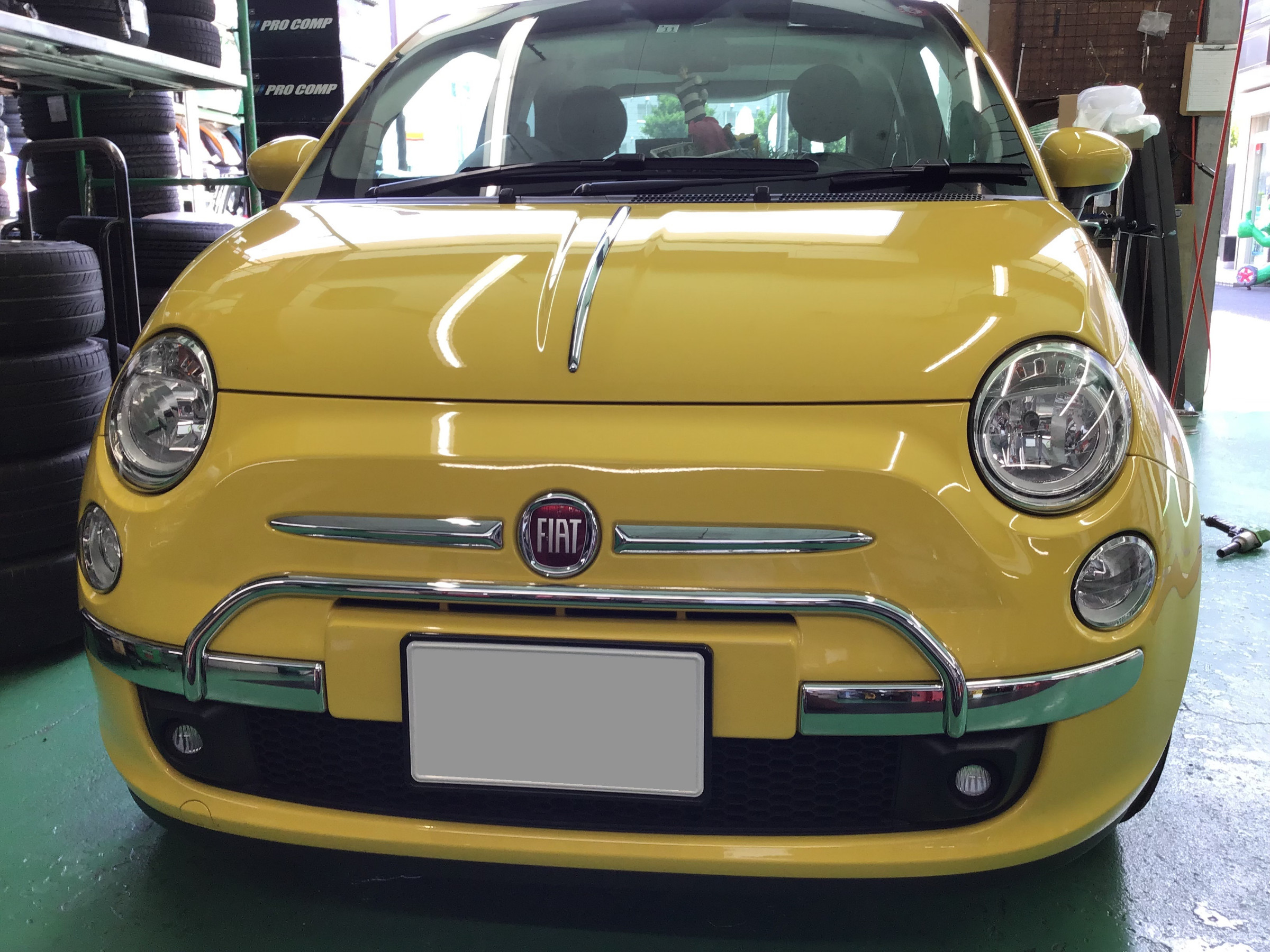 Cinquecento」のメッキパーツ取り付け! | フィアット 500 その他 外装・内装取付 > エアロ取付 | スタッフ日記 | タイヤ館 草津 | タイヤからはじまる、トータルカーメンテナンス タイヤ館グループ Cinquecento」のメッキパーツ取り付け! | フィアット 500 その他 外装・内装取付 > エアロ取付 | スタッフ日記 | タイヤ館 草津 | タイヤからはじまる、トータルカーメンテナンス タイヤ館グループ