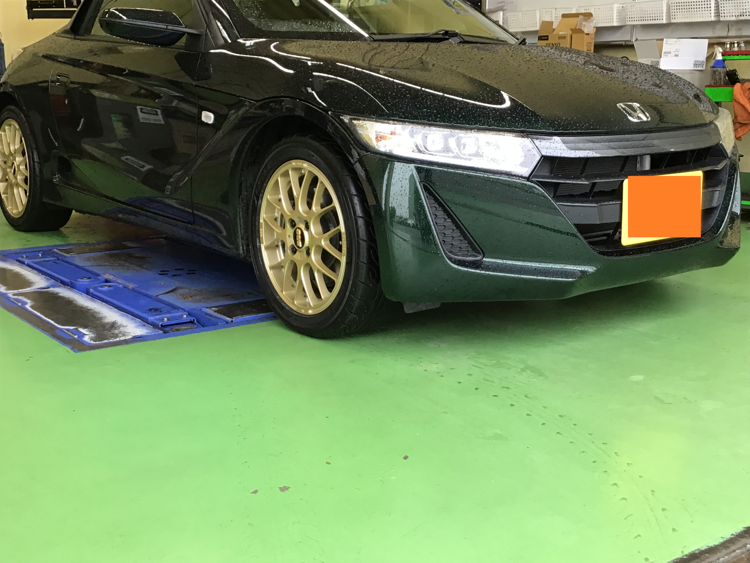 Honda S660 ホイール マフラー交換 サービス事例 タイヤ館 グリーンピットつくば研究学園 茨城県のタイヤ カー用品ショップ タイヤからはじまる トータルカーメンテナンス タイヤ館グループ