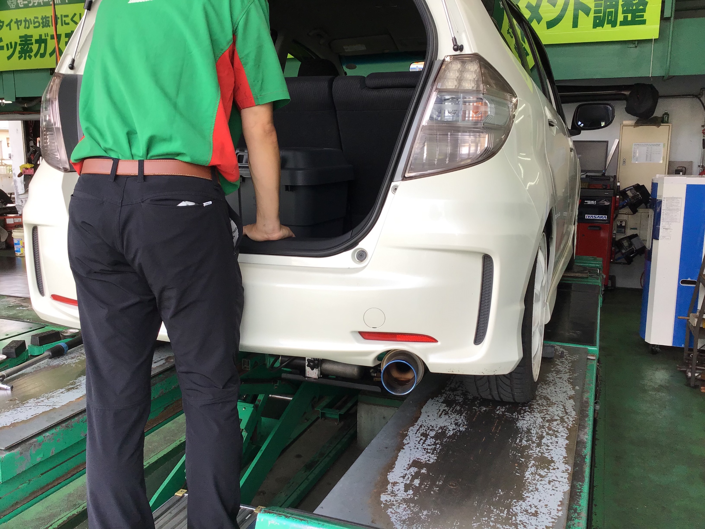 ホンダ フィット 車高調取り付け その弎 〜結論〜 | 店舗お
