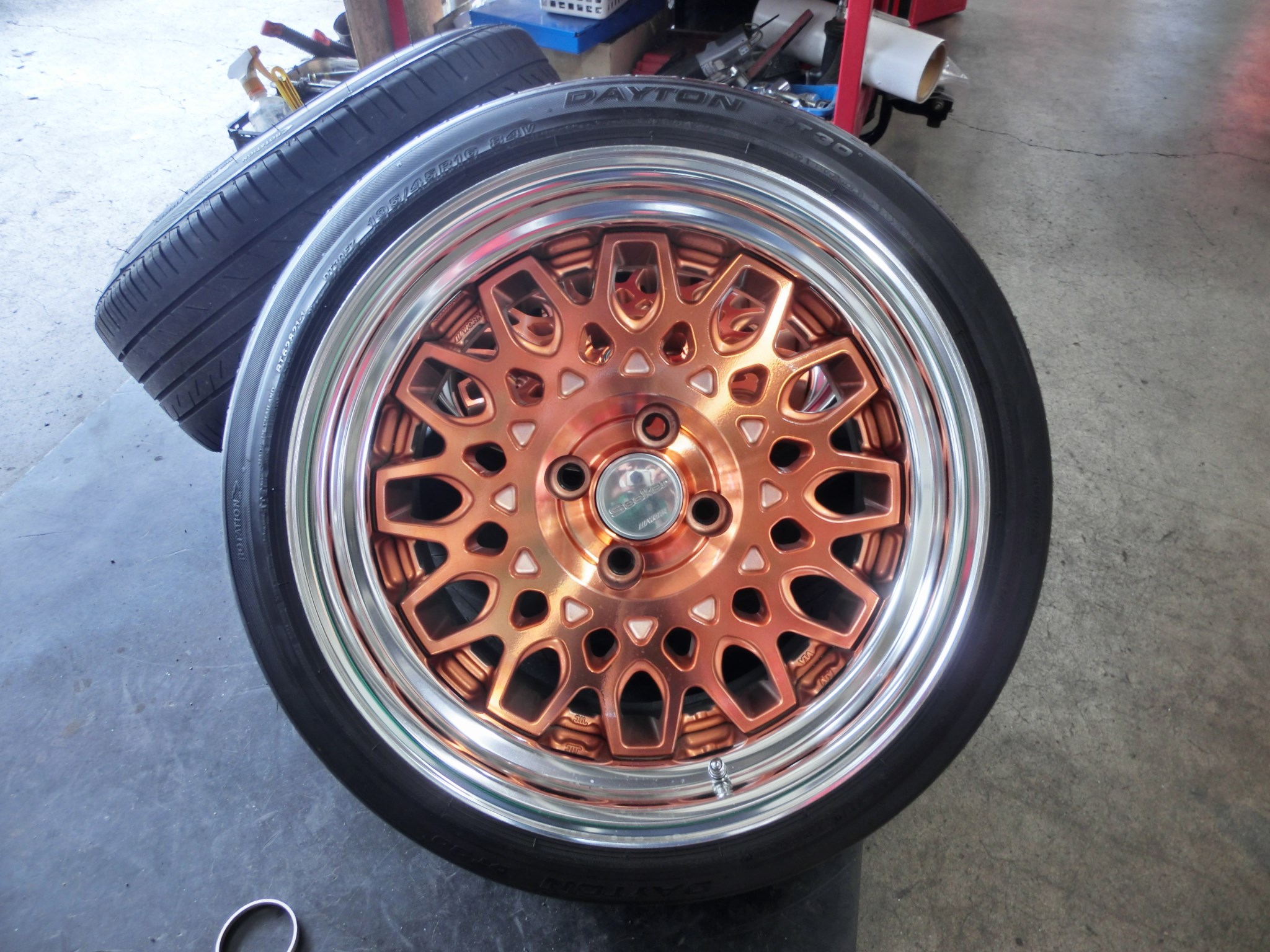 BMW MINI R53 ｸｰﾊﾟｰＳ レイズ ＴＥ３７Ｖ ホイール交換 | BMW MINI 